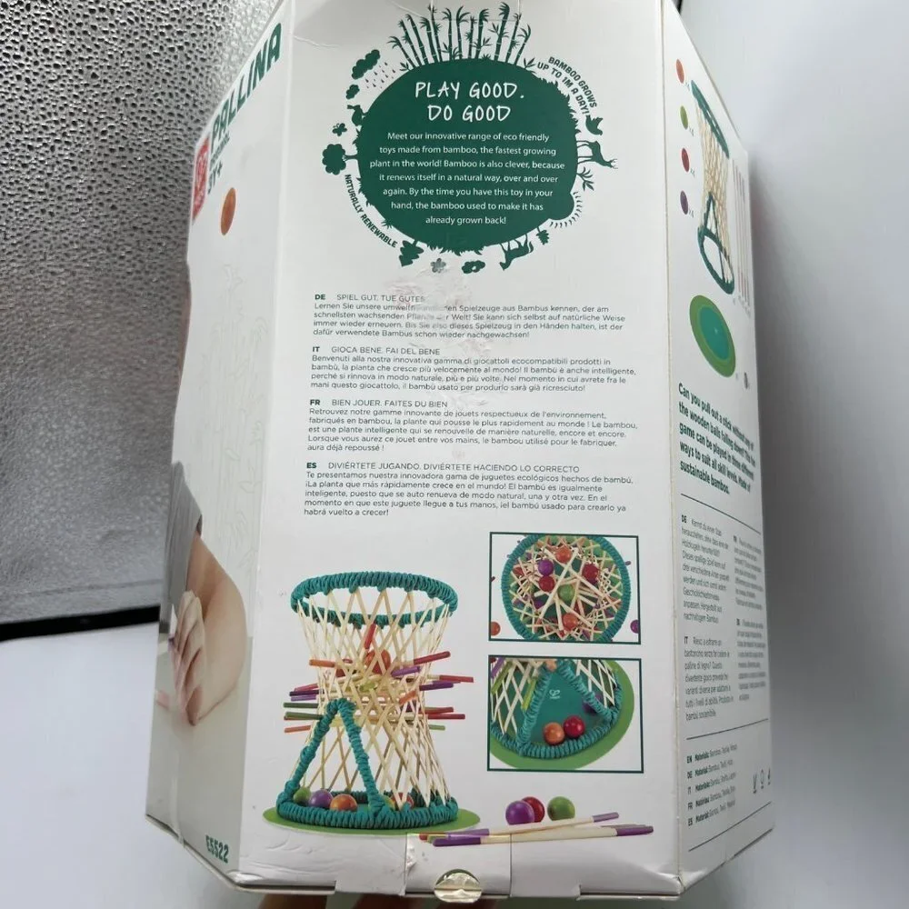 Hape/Palina/Bamboo/Educational Toy 3+/Natural Bamboo/Hand Eye Coordination- Moto